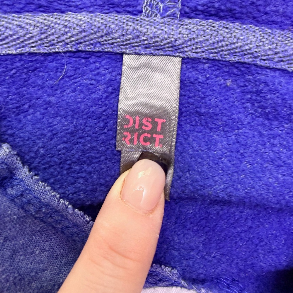District Kansas City Royals Hoodie Womens Small Purple Gray Raglan Pullover KC - Picture 9 of 12